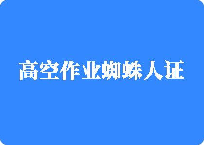 大鸡吧透美女高空作业蜘蛛人证